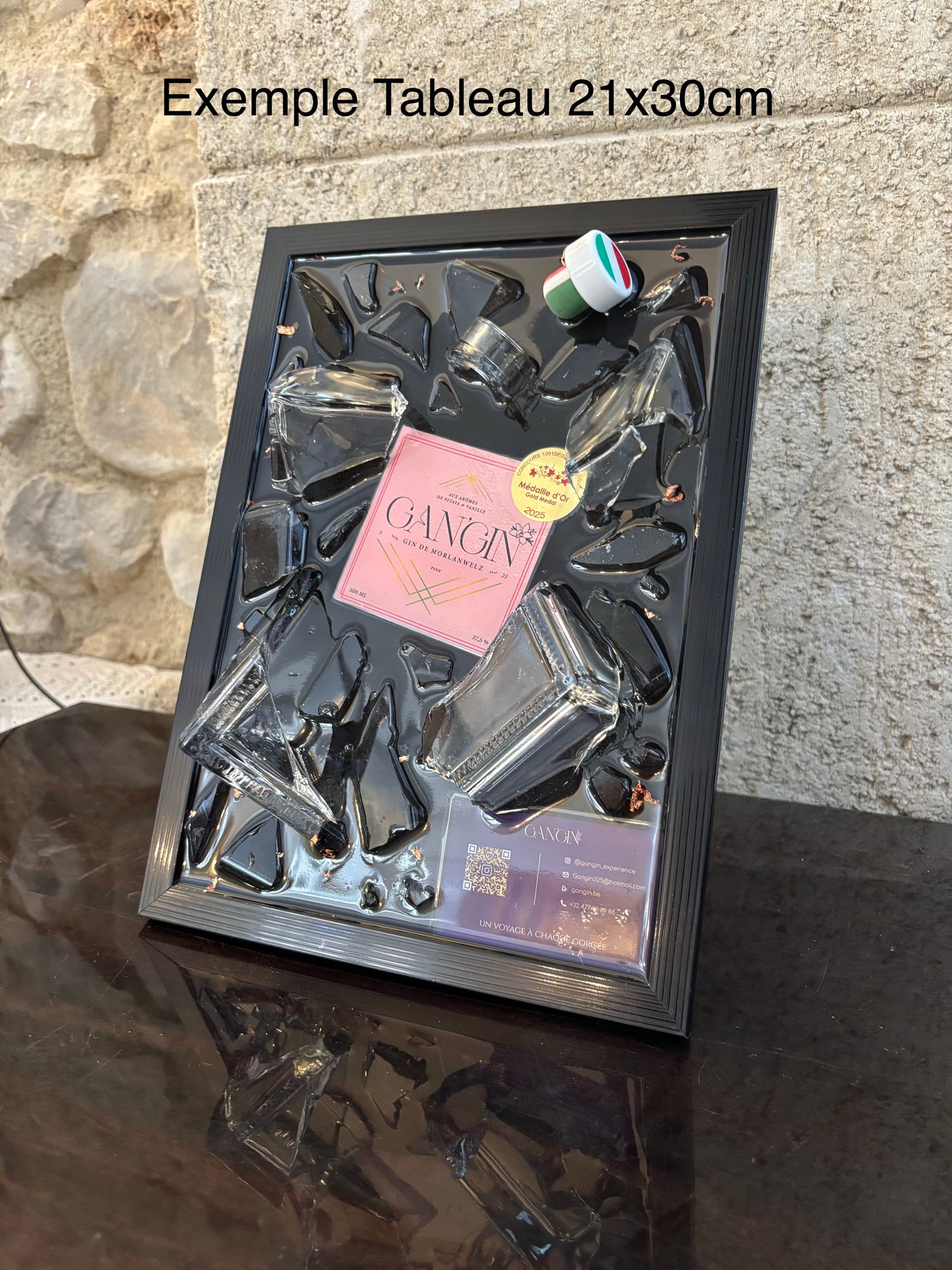 Votre bouteille en tableau