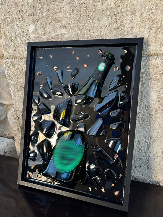 Tableau Champagne - Green Luminous (Etiquette Lumineuse)