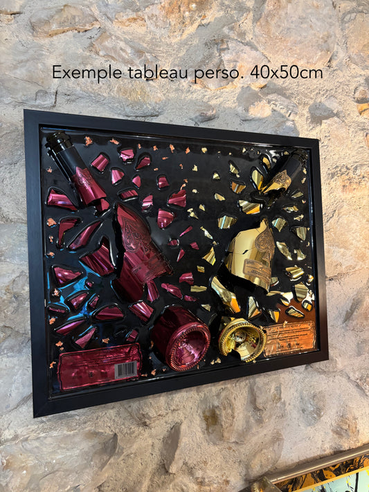 Votre bouteille en tableau