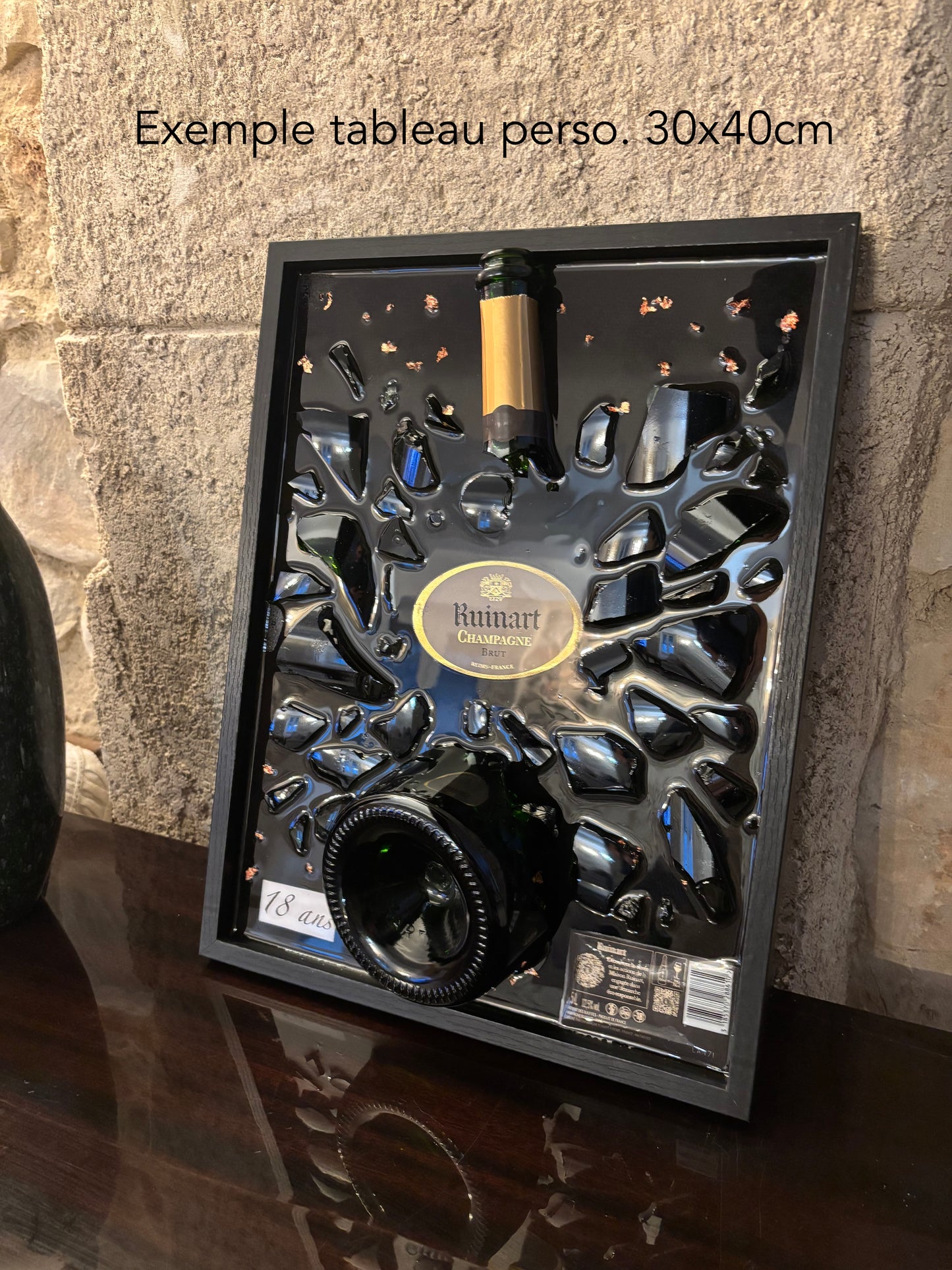 Votre bouteille en tableau