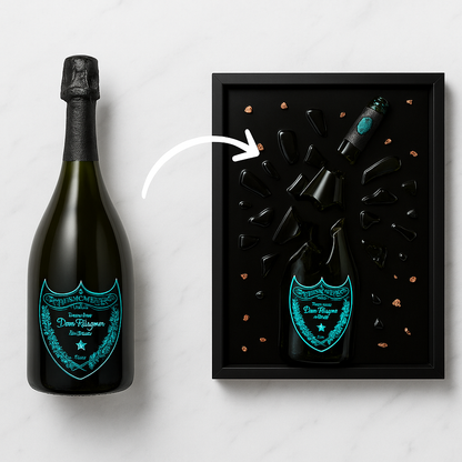 Votre bouteille en tableau