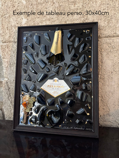 Votre bouteille en tableau