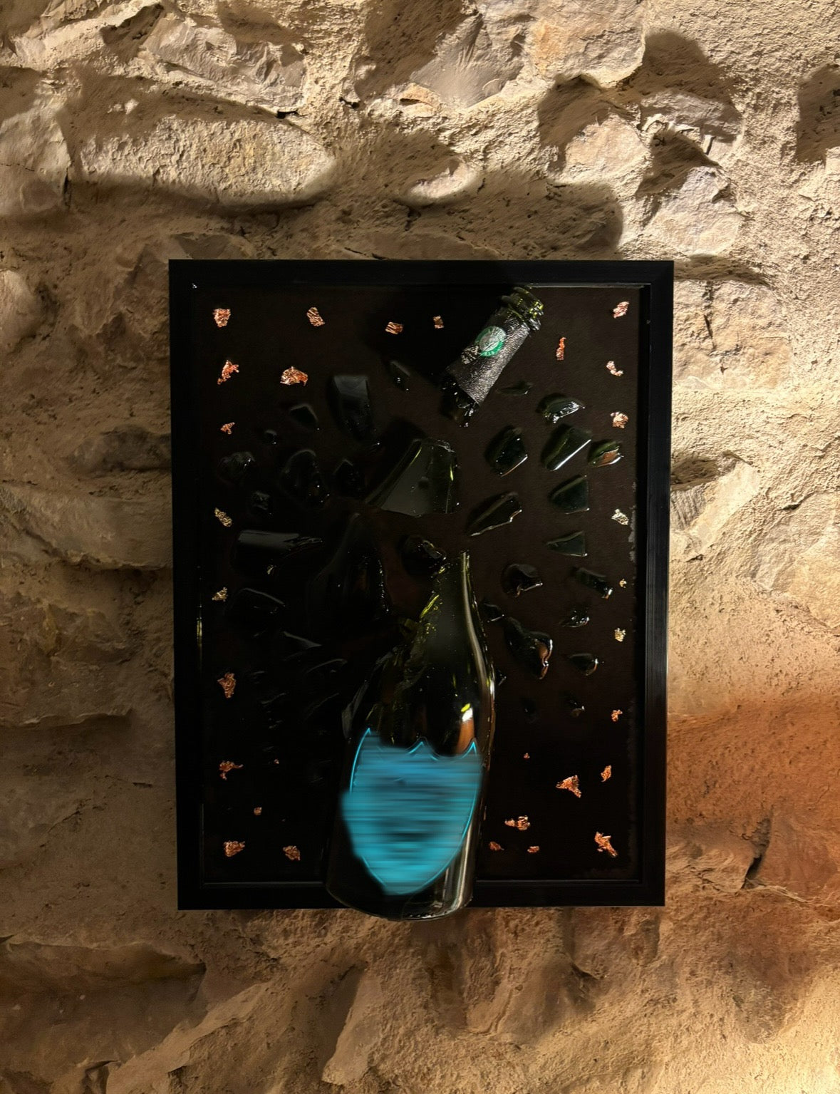 Tableau Champagne - Green Luminous (Etiquette Lumineuse)