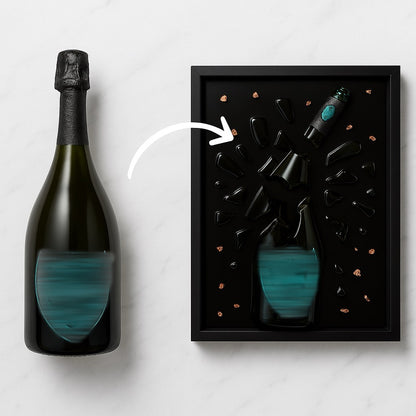 Votre bouteille en tableau