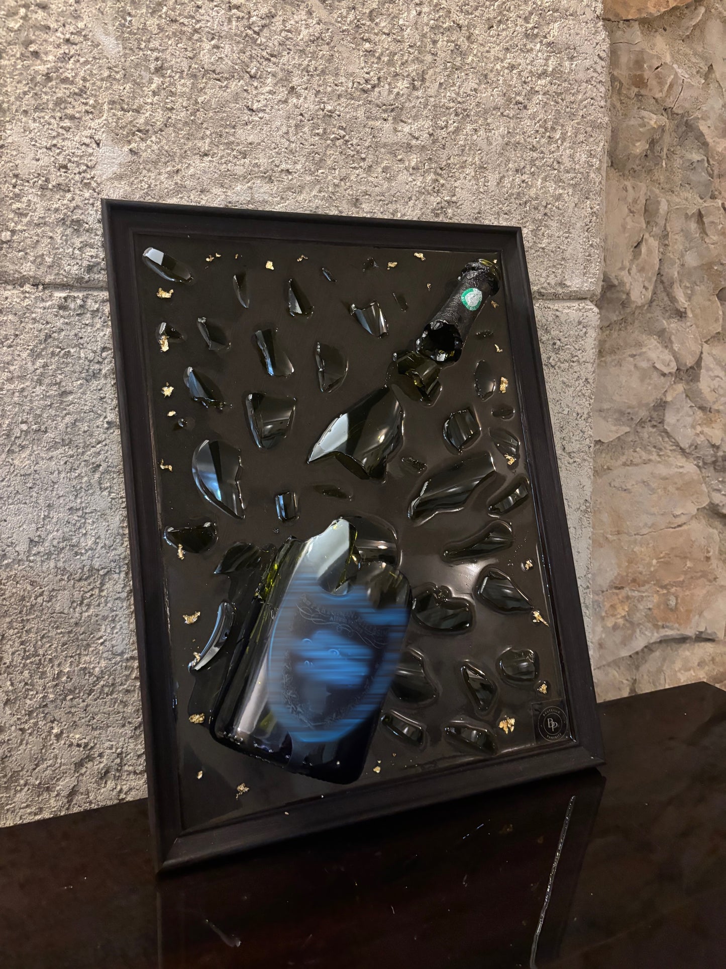 Tableau Champagne - Green Luminous (Etiquette Lumineuse)