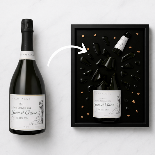 Votre bouteille en tableau