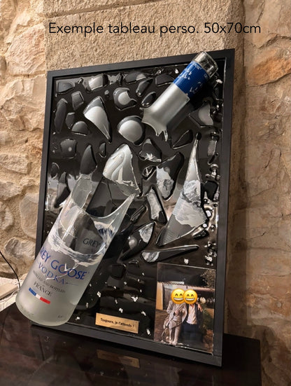 Votre bouteille en tableau